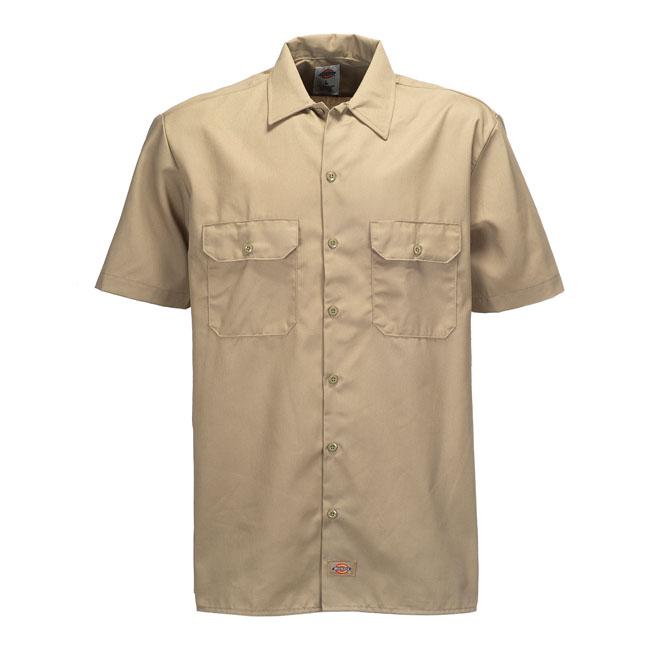 Dickies Shirt Short Sleeve Khaki / S Dickies Short Sleeve Shirt Customhoj