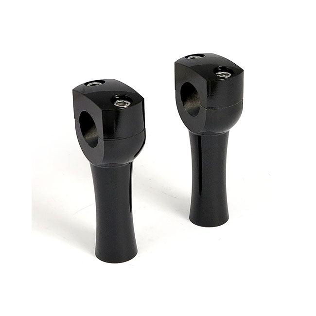 Dighton Domed Aluminium Handlebar Risers Black / 4" (10.1cm)