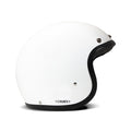 DMD Retro Classic Open Motorcycle Helmet Solid White / XS (54cm)