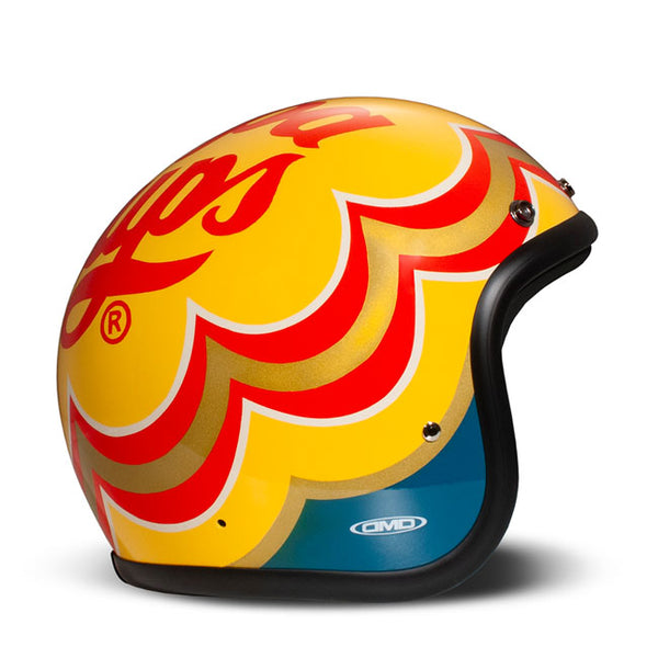 DMD Retro Graphic Open Motorcycle Helmet Candy / XS (54cm)  - Customhoj