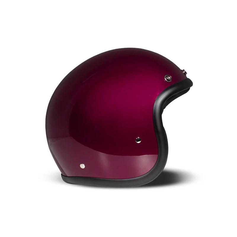 DMD Retro Metallic Open Motorcycle Helmet Deep Purple / XS (54cm)  - Customhoj