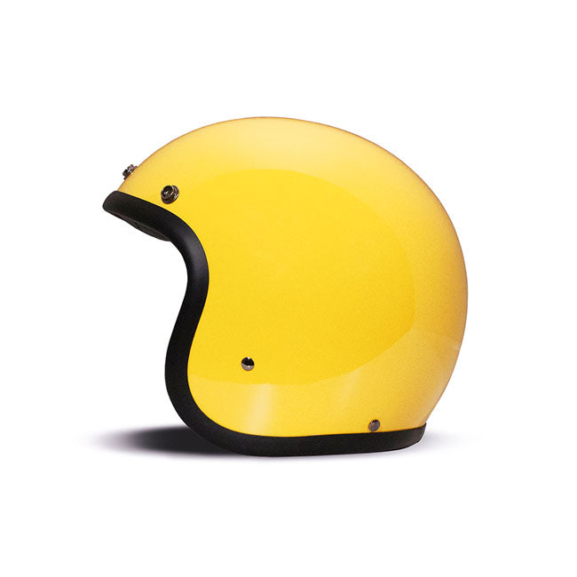 DMD Vintage Open Motorcycle Helmet Yellow