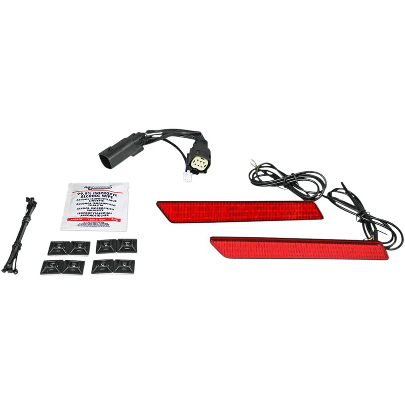 Custom Dynamics Dual Intensity LED Lampor Handtag Sidoväskor till Harley