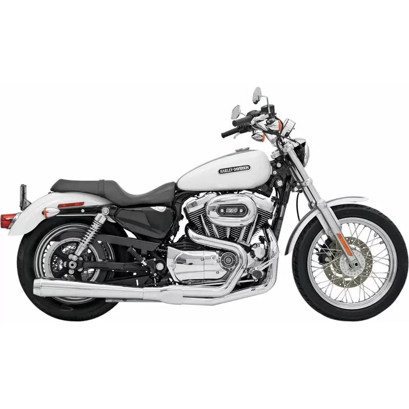 Bassani Road Rage Long Megaphone 2-till-1 Avgassystem till Harley