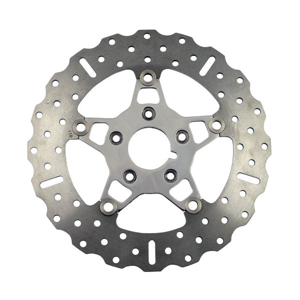 EBC 5-button Contour Floater Front Brake Disc for Harley 00-14 Softail (excl. Springers) (11.5") / Polished