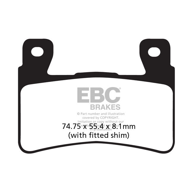 EBC Double-H Sintered Front Brake Pads for Honda CBR 900 Fireblade 98-03