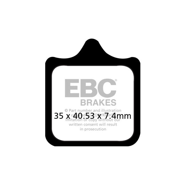 EBC Double-H Sintered Front Brake Pads for Triumph Speed Triple 07-10