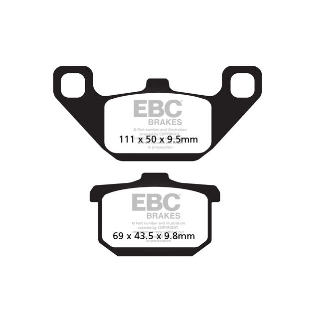 EBC Double-H Sintered Rear Brake Pads for Kawasaki FX 400 R ZX 400 E1-E3 86-88