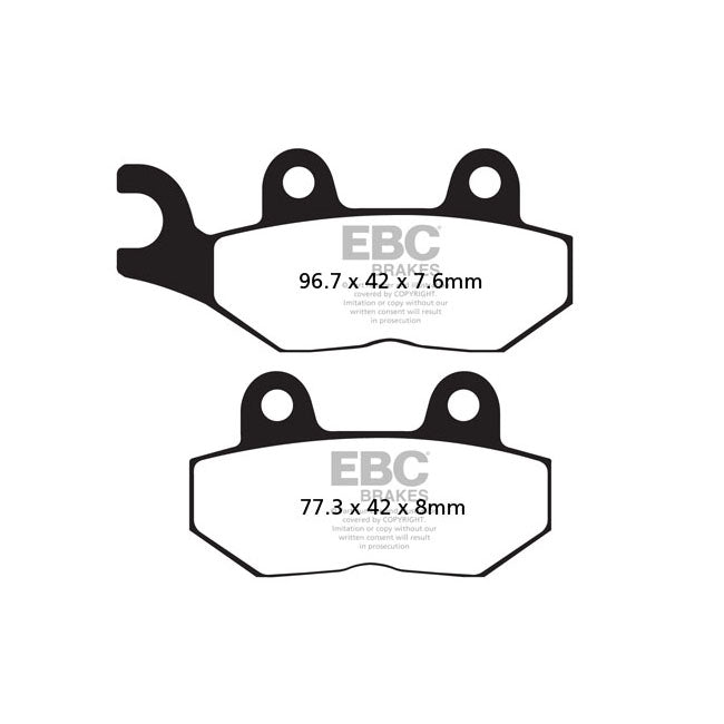 EBC Double-H Sintered Rear Brake Pads for Triumph Bonneville T120 / T120 Black 2016