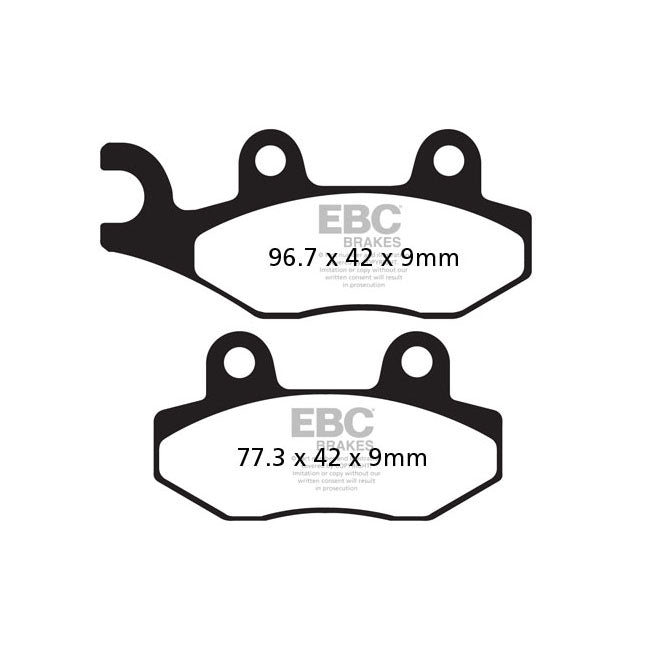 EBC Double-H Sintered Rear Brake Pads for Triumph Tiger 1200 XCa / XCx / XR / XRt / XRx / Low 18-20