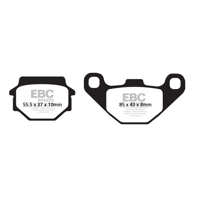 EBC Organic Front Brake Pads for Kawasaki GPZ 500 S EX 500 B 88-93