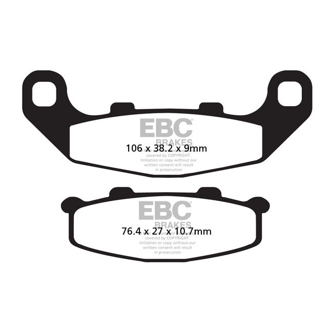 EBC Organic Front Brake Pads for Kawasaki GPZ 500 S EX 500 E 94-04