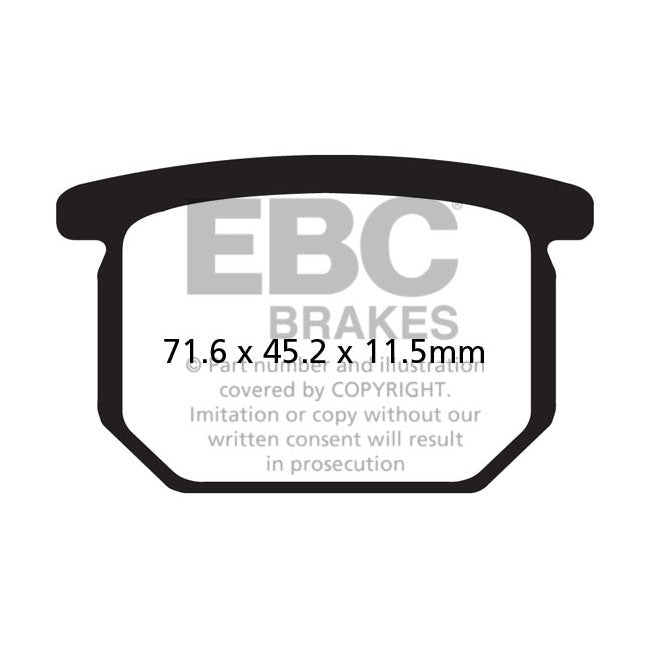 EBC Organic Front Brake Pads for Suzuki GS 550 80-84