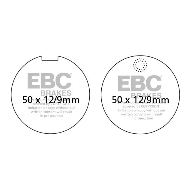 EBC Organic Front Brake Pads for Suzuki GT 500 A / B 76-77