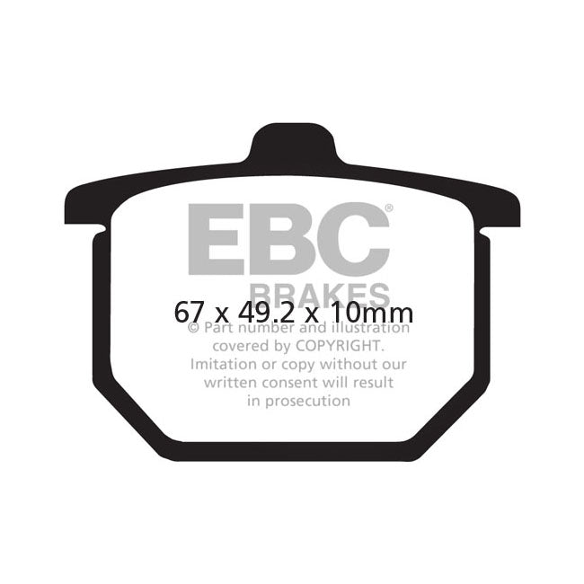 EBC Organic Rear Brake Pads for Honda GL 1100 SC02 80-82