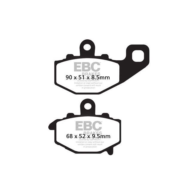 EBC Organic Rear Brake Pads for Kawasaki ER-6F / ER-6N 06-16