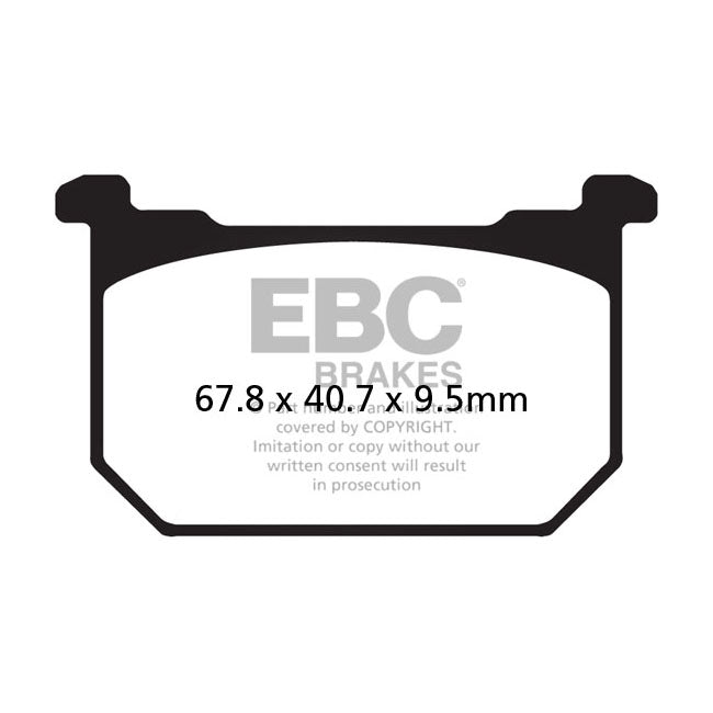 EBC Organic Rear Brake Pads for Kawasaki GPZ 500 S EX 500 E 94-04