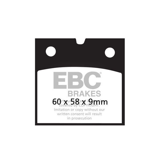 EBC Organic Rear Brake Pads for Moto Guzzi 1000 SP / SP II / SP III 83-94