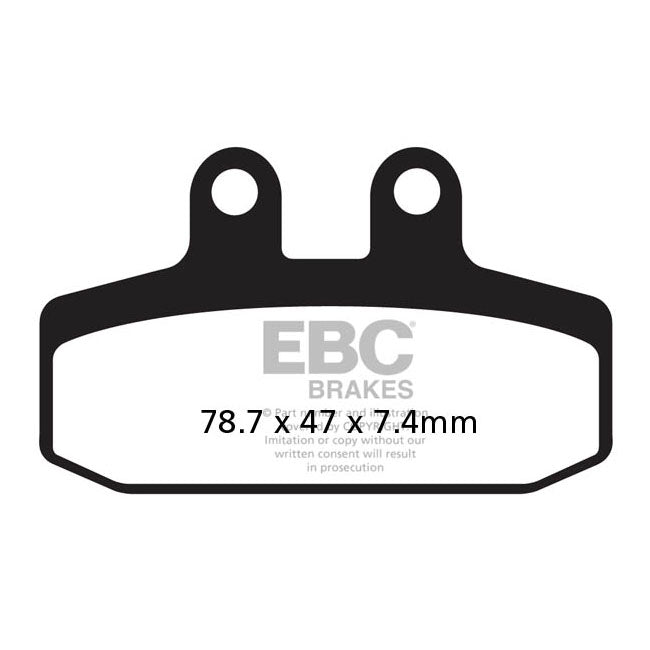 EBC Organic Rear Brake Pads for Moto Guzzi V7 850 II Stornello 16-17