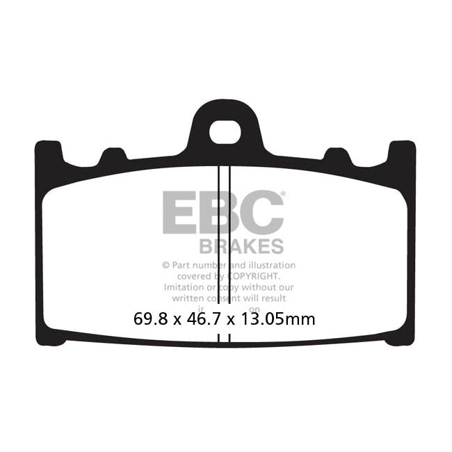 EBC Organic Rear Brake Pads for Suzuki VL 1500 C 1500 Intruder 05-09