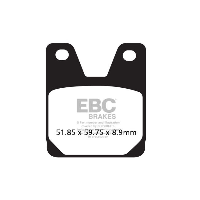 EBC Organic Rear Brake Pads for Yamaha YZF-R1 98-01