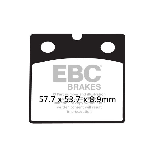 EBC V-Pad Semi Sintered Front Brake Pads for BMW K100 LT L88-91