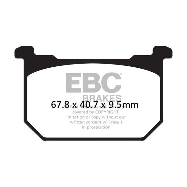 EBC V-Pad Semi Sintered Front Brake Pads for Kawasaki GT 750 82-96
