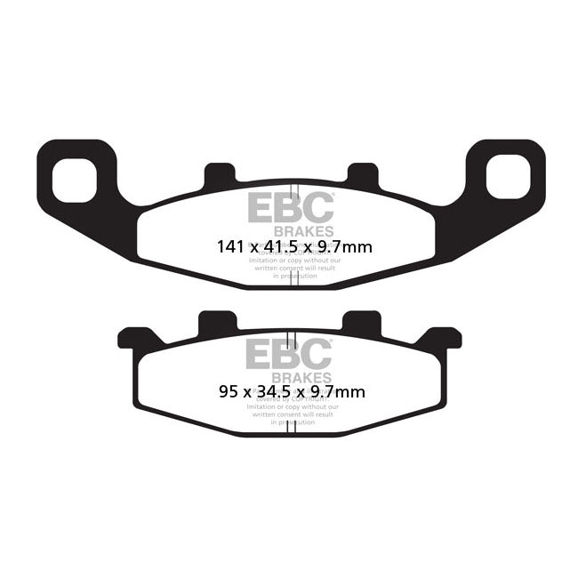 EBC V-Pad Semi Sintered Front Brake Pads for Kawasaki GTR 1000 ZG 1000 94-03