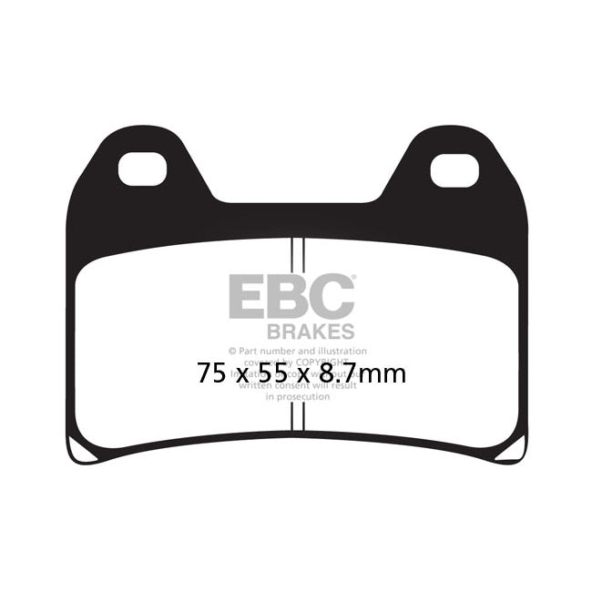 EBC V-Pad Semi Sintered Front Brake Pads for Moto Guzzi 750 Breva ie 03-11