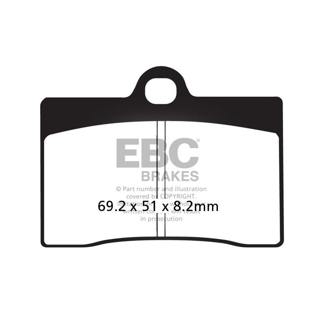 EBC V-Pad Semi Sintered Front Brake Pads for Moto Guzzi California 1100 EV / Jackal / Special (Single pin pad fixing) 94-01