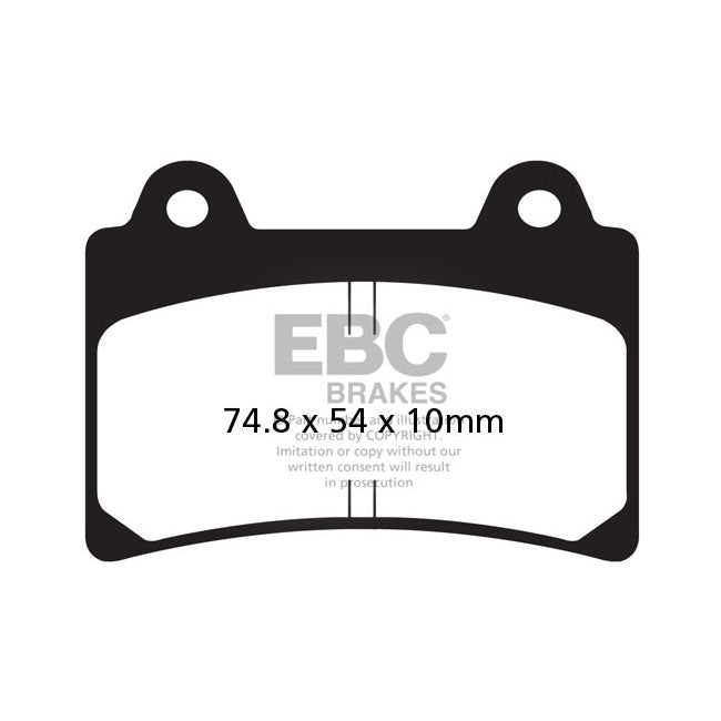 EBC V-Pad Semi Sintered Front Brake Pads for Yamaha TDM 850 91-95
