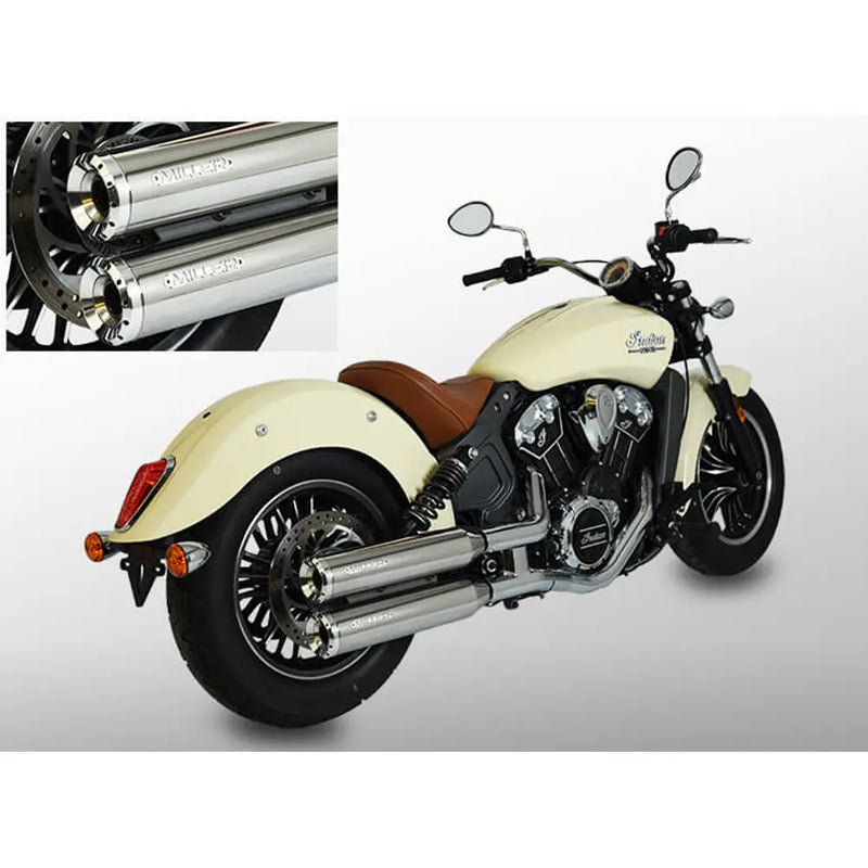 Miller Yuma Euro 3/4/5 Slip-On Ljuddämpare till Indian