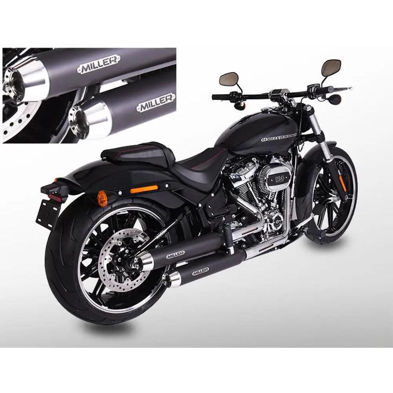 Miller Independence Euro 4 Slip-On Ljuddämpare till Harley