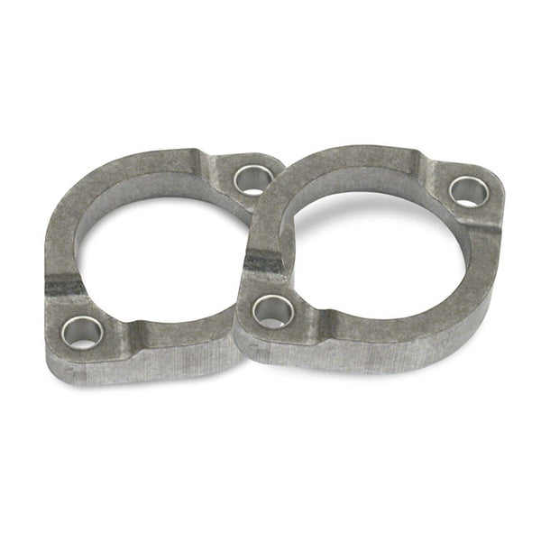 Exhaust Flanges Late Style for Harley 84-25 Big Twin (Replaces OEM: 65184-02 & 62328-83A) / Raw  - Customhoj