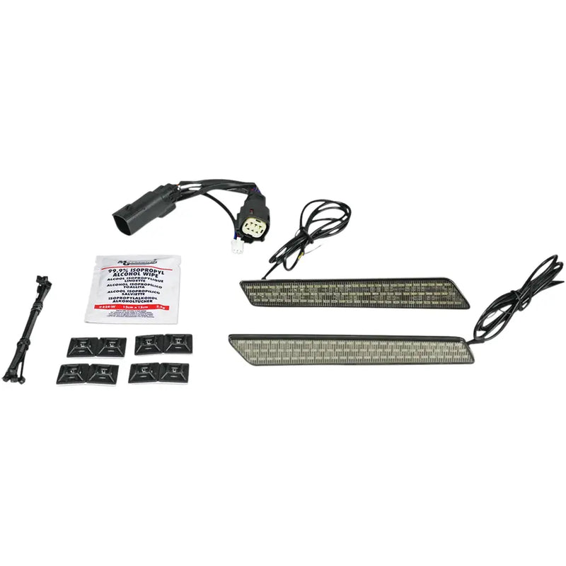 Custom Dynamics Dual Intensity LED Lampor Handtag Sidoväskor till Harley