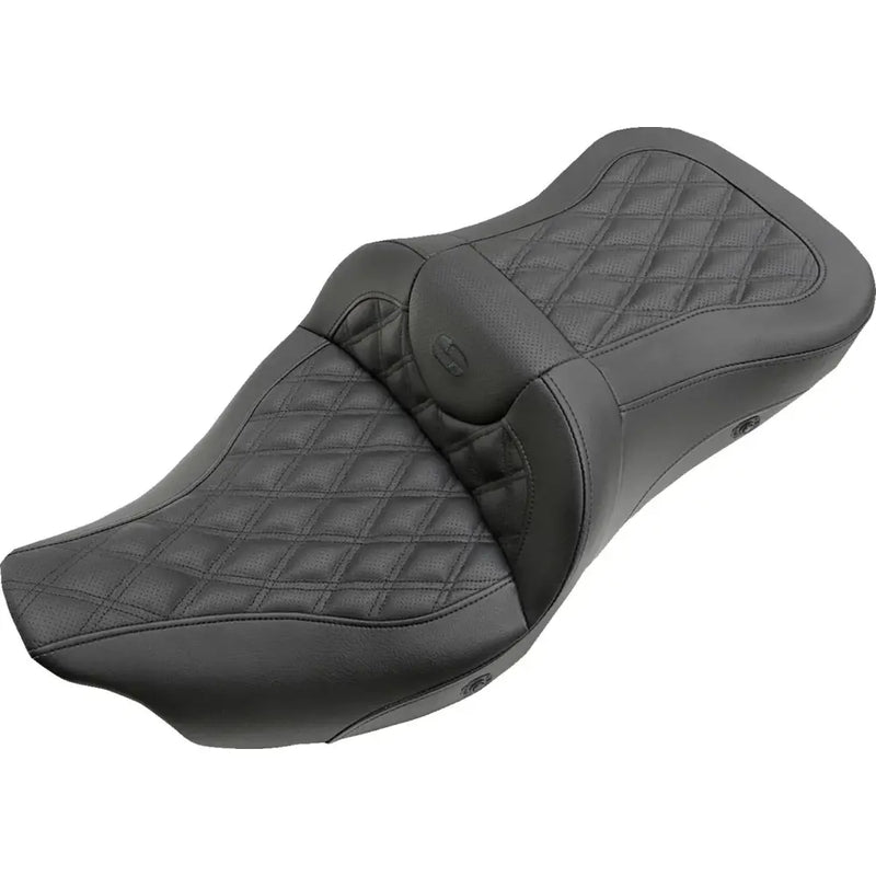 Saddlemen Roadsofa Extended Reach Lattice Stitch Sadel till Harley