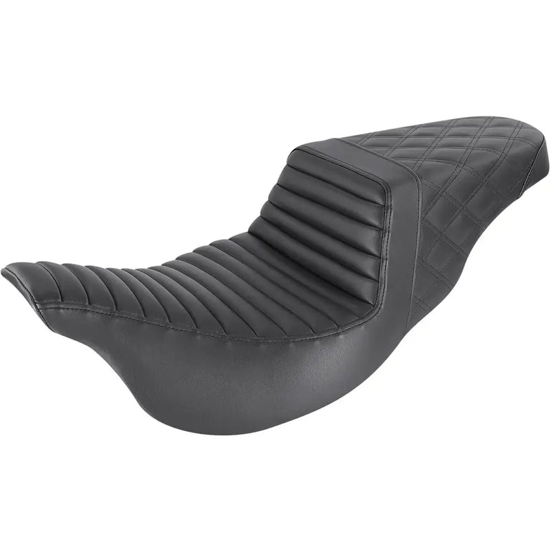 Saddlemen Step-Up Tuck-n-Roll / Lattice Stitch Sadel till Harley