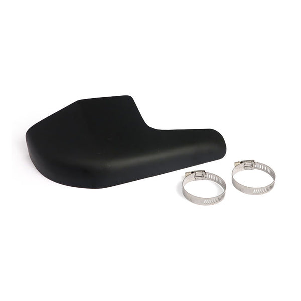 FL Cross Over Exhaust Heat Shield for Harley 65-84 4-speed FL models / Horizontal (Replaces OEM 65703-65B) / Black  - Customhoj