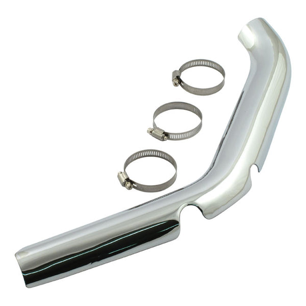 FLT 2 in 1 Exhaust Heat Shield for Harley 70-E78 FL (with stock 2-in-1 exhaust) / Front Header (Replaces OEM 65561-70) / Chrome  - Customhoj