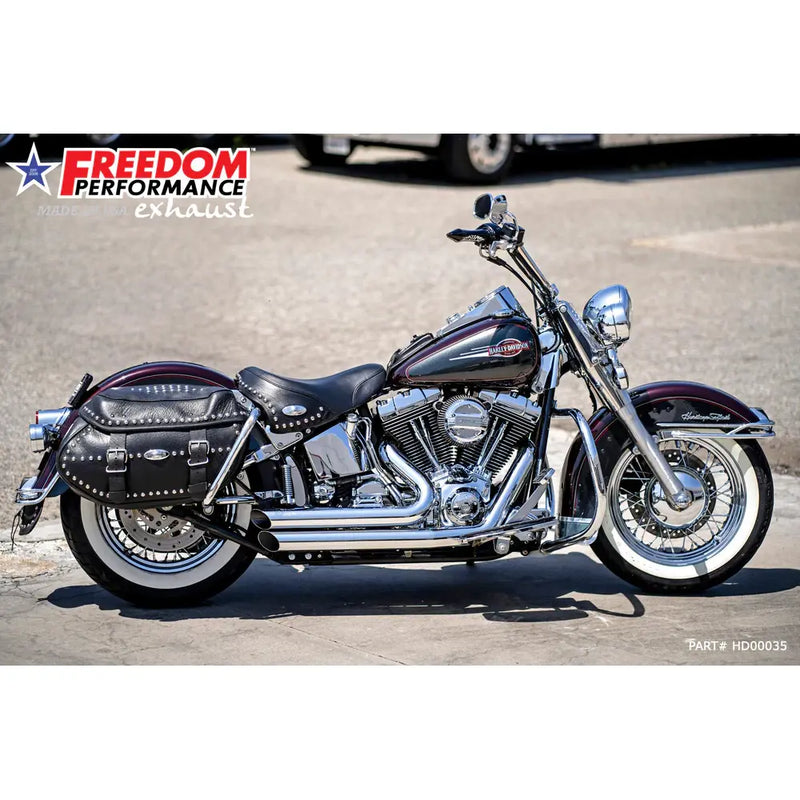 Freedom Performance Amendment Side Slash Exhaust for Harley  - Customhoj