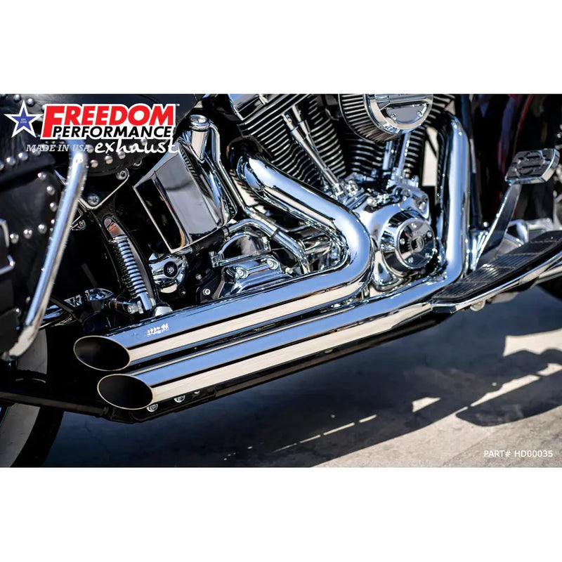Freedom Performance Amendment Side Slash Exhaust for Harley  - Customhoj