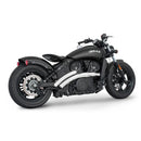 Freedom Performance Radical Radius Exhaust for Indian 15-24 Scout / Chrome / Straight Star Sculpted Black  - Customhoj