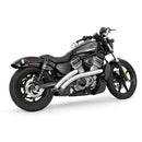 Freedom Performance Radical Radius Slash Cut Exhaust for Harley 22-25 Nightster RH975 / S / Chrome / Sculpted Black  - Customhoj