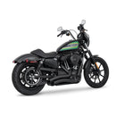 Freedom Performance Sharp Curve Radius Scallop Exhaust for Harley 04-22 XL Sportster / Black  - Customhoj