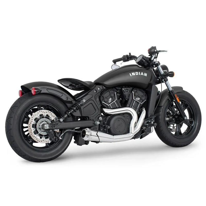 Freedom Performance Shorty American Outlaw 2-into-1 Exhaust for Indian 15-24 Scout / Chrome / Chrome  - Customhoj