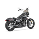 Freedom Performance Shorty Combat 2-into-1 Exhaust for Harley 06-17 Dyna / Black / Chrome  - Customhoj