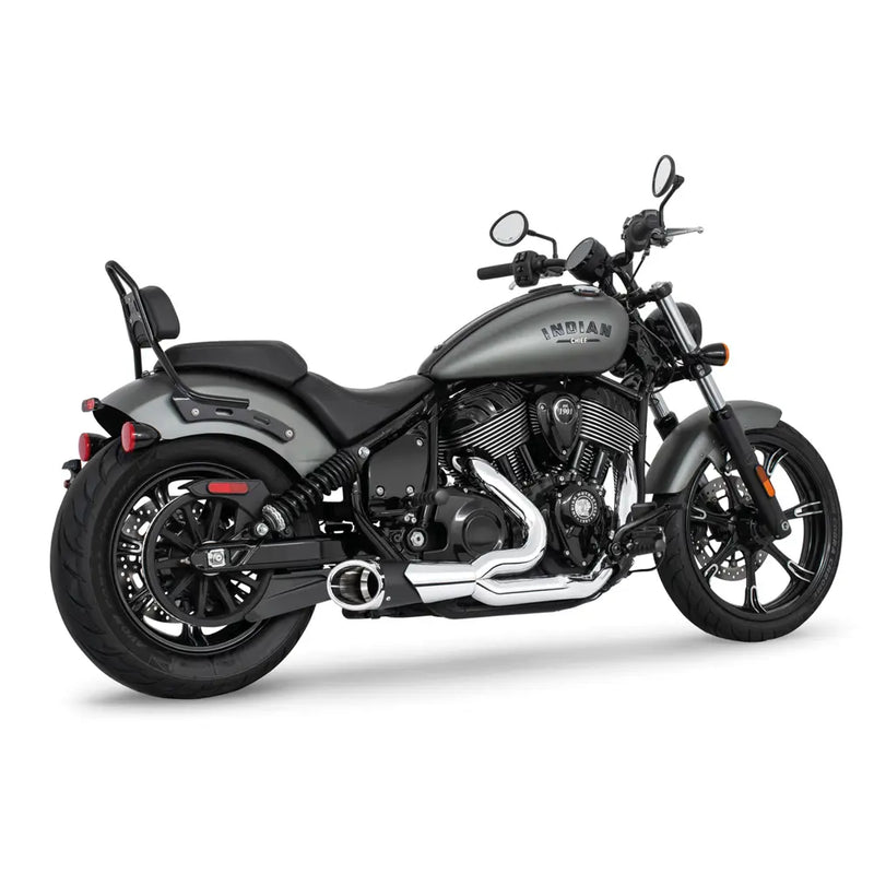 Freedom Performance Shorty Combat 2-into-1 Exhaust for Indian 22-25 Chief / Chrome/Black / Chrome  - Customhoj