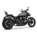 Freedom Performance Shorty Combat Fluted 2-into-1 Exhaust for Indian 22-25 Chief / Black / Chrome  - Customhoj