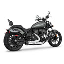 Freedom Performance Shorty Combat Fluted 2-into-1 Exhaust for Indian 22-25 Chief / Chrome / Black  - Customhoj