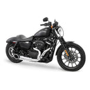 Freedom Performance Shorty Turn Out 2-into-1 Exhaust for Harley 04-22 XL Sportster / Chrome / Sculpted Black  - Customhoj